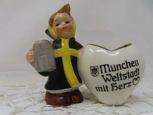 VTG 1970 Goebel Child Monk Toothpick Holder Munchen Weltstadt mit Ferz 41 - Picture 1 of 5