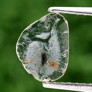 Polki diamante natural 0.35tcw 10+mm forma antigua diamante corte plano rebanada diamante - Imagen 1 de 11