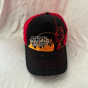 Y2k Star Wars Youth Black & Red Darth Vader Hat Baseball Cap Adjustable Kidcore - Picture 1 of 8