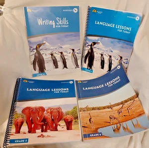 Set 4 Language Lessons Writing Skills for Today My Father's World Grades 4 5 6 - Picture 1 of 5