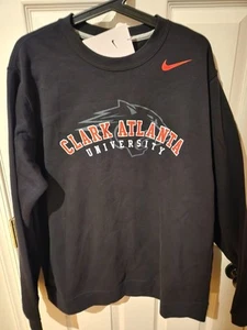 XL -- NIKE Clark Atlanta University Panthers Sweatshirt Club Fleece Crew Neu mit Etikett - Bild 1 von 4