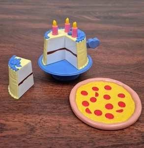 Fisher Price My Sweet Kitchens Big Wishes Birthday Cake Candles Stand Pizza 2004 - Picture 1 of 18