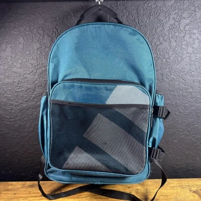 Adidas Equipment Backpack Teal Black Mesh Stripes School Laptop Bag Unisex - Image 1 of 4