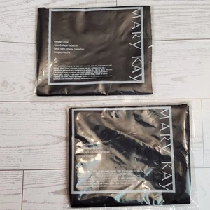 Mary Kay Funda Compacta Bolsa Negra con Forro Rosa Lote de 2 Nuevos Consultores Rep - Imagen 1 de 4