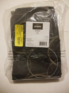 Eclipse Zodiac Verdunkelung energieeffiziente Gardine Flächenvorhang 42 x 108 schwarz Öse - Bild 1 von 1