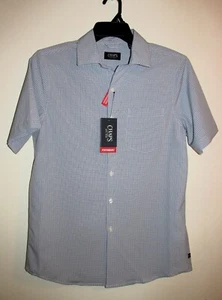 Mens Chaps Plaid Performance Dress Shirt (Size Small) BRAND NEW W TAGS - Picture 1 of 4