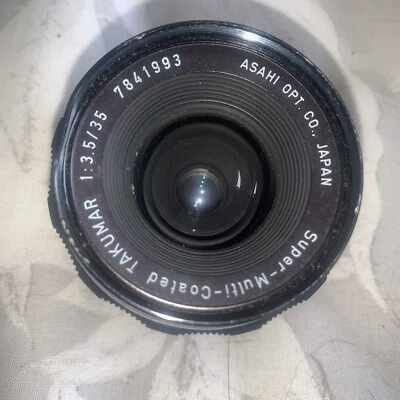 ASAHI SUPER- MULTI- COATED TAKUMAR  35mm f3.5 LENS - M42 SCREW MOUNT - Image 1 of 4