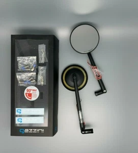 2X GAZZINI SPIEGEL MILANO MIT LED TAGFAHRLICHT SET E-GEPRÜFT SCHWARZ - Bild 1 von 4