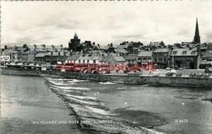 REAL PHOTOGRAPHIC POSTCARD OF THE WHITESANDS, DUMFRIES, DUMFRIESSHIRE, SCOTLAND - Picture 1 of 2