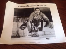JIM MCLEOD 1964 SEATTLE TOTEMS 1964 WHL NHL HOCKEY PHOTO 