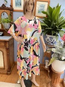 BNWT Yours Limited Collection Bright Patterned Stretch Dress Plus Size 22 - Picture 1 of 8