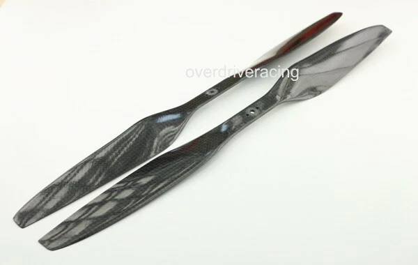 Carbon CFK Luftschrauben 15x5,5 rechts & links (CW & CCW) Propeller Set - Bild 1 von 1
