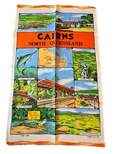 Vintage Tea Towel Irish Linen - North Queensland Cairns - Picture 1 of 1