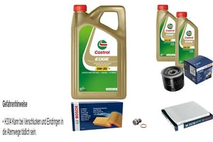 BOSCH Inspección Set 7 L Castrol 5W-30 Para KIA Cerato II Stufenheck 2.0 1.6 - Imagen 1 de 12