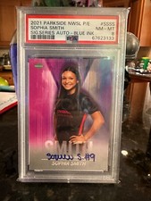 2021 Parkside NWSL Sophia Smith RC PSA 8 Signature Series Blue Auto *Low pop*