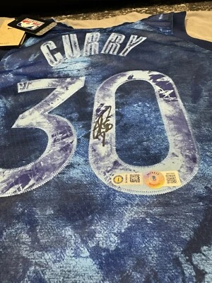 Stephen Curry Signed Creators In The Paint Warriors Jersey AUTO BAS COA Sz L - image 1 of 4
