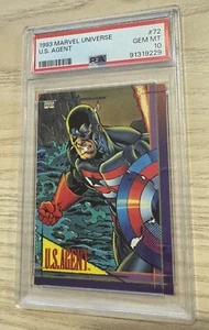 1993 Marvel Universe #72 U.S. Agent PSA 10 GEM MINT - Bild 1 von 2