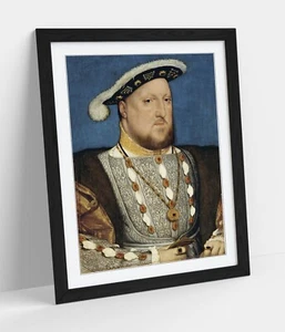 HANS HOLBEIN THE YOUNGER, KING HENRY VIII - PÓSTER DE ARTE DE PARED ENMARCADO IMPRESIÓN 4 TALLAS - Imagen 1 de 10