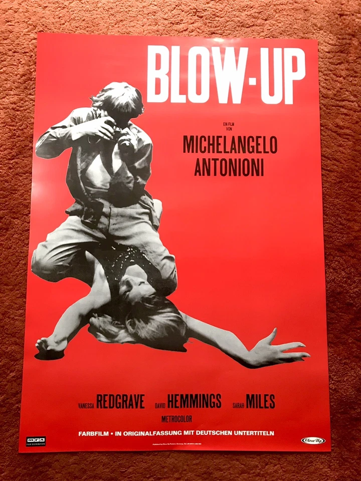 Blow Up Kinoplakat Poster A1, Vanessa Redgrave, Antonioni, David Hemmings, Miles - Bild 1 von 1