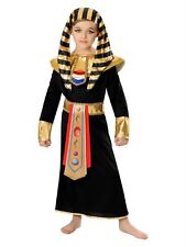 Black Egyptian King Tut Child Costume Pharaoh Fancy Dress Outfit
