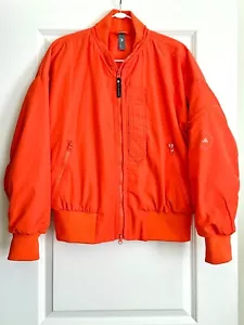 ADIDAS x STELLA MCCARTNEY Oversized Padded Bomber Jacket in Orange Size XS - Picture 1 of 13