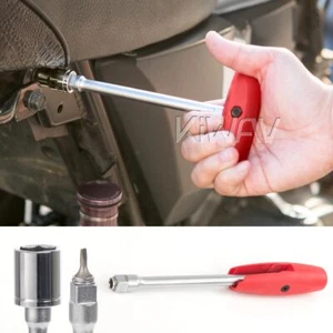 2way T handle or straight red magnetic 1/4" hex bit holder 3/8" square drive - Picture 1 of 6