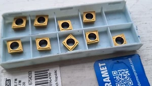 9 Pramet carbide tips CCMT 09T304-FM T8330 ( CCMT09T304 32.51 stainless & steels - Bild 1 von 2