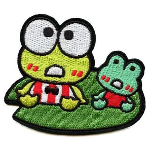 Kero Kero Keroppi Patch Hello Kitty Sanrio Embroidered Iron On - Picture 1 of 2