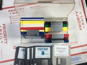 3M 3.5" Floppy Disks Diskettes 45 Pack IBM Formatted 1.44MB Corel Photo Paint 5 - Afbeelding 1 van 4