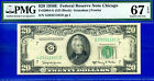 1950E $20 Federal Reserve Note PMG 67EPQ wanted superb grade Chicago Fr 2064-G