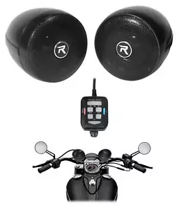 Rockville Motorcycle Bluetooth Audio System Handlebar Speakers For Honda VTR250 - Picture 1 of 10