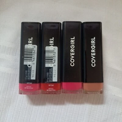 Lot Of 4 CoverGirl Exhibitionist Lipstick ~255, 305, 425, 445~ NEW Sealed - Image 1 of 4