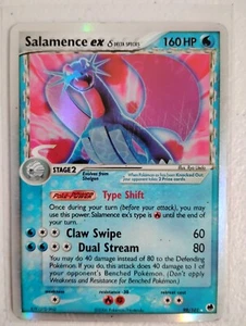 Carta Pokémon Holo Salamence ex (especie Delta) 98/101 Dragon Frontiers de colección - Imagen 1 de 10
