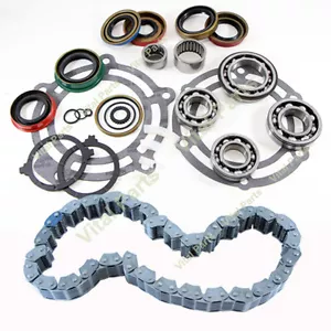 NP231 Transfer Case Rebuild Bearing and Chain Kit Chevy GMC Dodge 87-2001 16MM - Foto 1 di 4