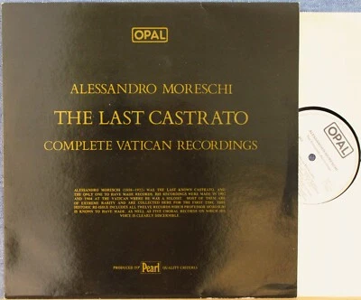 Moreschi (Castrato). Complete recordings. Opal 823. NM - Image 1 of 2