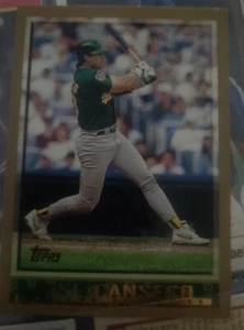 1998 Topps #110 Jose Canseco Baseball Karte Oakland Athletics A's Raw - Bild 1 von 2