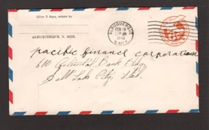 Stati Uniti Copertina postale - francobollo - Albuquerque, N.M. - 1940 - posta aerea - Foto 1 di 2
