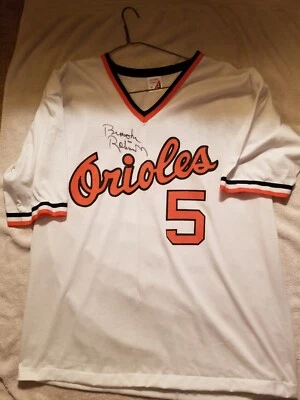 Brooks Robinson Baltimore Orioles HOF XL Jersey T Shirt COA - Image 1 of 4