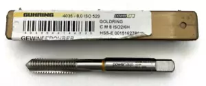 Guhring 4035 Powertap M8 ISO HSS-E Goldring Straight Flute Machine Tap - Picture 1 of 3