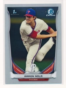 2014 Bowman Chrome Draft Aaron Nola #CDP4 1. RC Philadelphia Phillies Menge - Bild 1 von 2