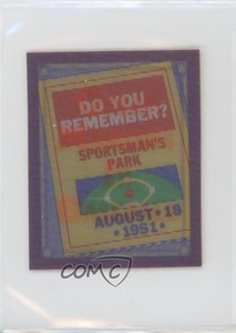 1988 Score Do You Remember? Inserts Eddie Gaedel #39