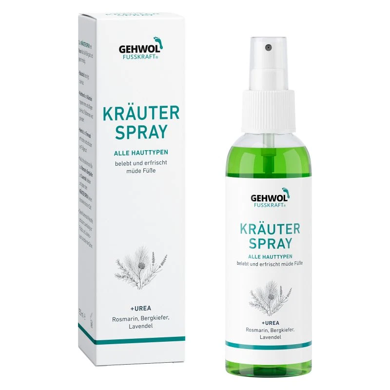 GEHWOL Fusskraft Kräuterspray, erfrischt und beseitigt Fußgeruch, 150 ml