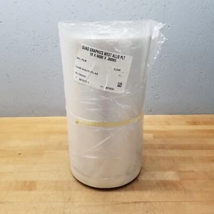 Quad Graphics 18" x 6600' x .00085" Clear Film Roll 2% A/S, SW-Film w/ Slits - Picture 1 of 5
