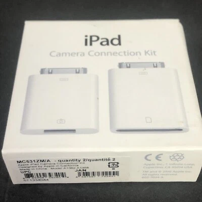 GENUINE Apple Ipad Camera Connection Kit MC531ZM/A Model A1362, A1358 Sealed - Image 1 of 4