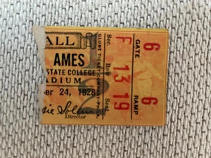 1928 Iowa State Cyclones NCAA Football/Baseball? Ticket Stub vs Drake RARE - Picture 1 of 2