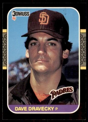 1987 Donruss Dave Dravecky San Diego Padres #187 - Image 1 of 2