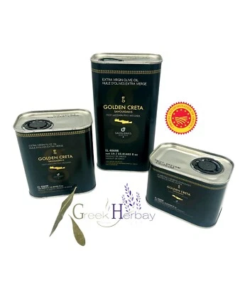 Greek Cretan Extra Virgin Olive Oil Koroneiki 250ml - 1Lt Single Variety In Tin - Image 1 of 4