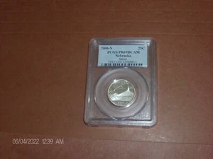 2006 S SILVER NEBRASKA PCGS PF69 DEEP CAMEO STATE QUARTER - Picture 1 of 2