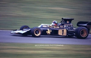 EMERSON FITTIPALDI JPS LOTUS 72 1972 X2 SLIDES 35MM VICTORY RACE BRANDS HATCH - Bild 1 von 2