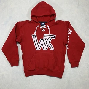 West Texas WTX Lace Up Hoodie Sweatshirt Women's Small Red J America Sunglo - Picture 1 of 15